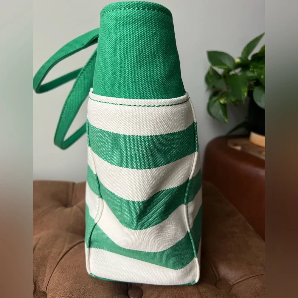 Kate Spade Jett Canvas LARGE Tote in Green Bean Multi #KB695 NWOT - Picture 9 of 14